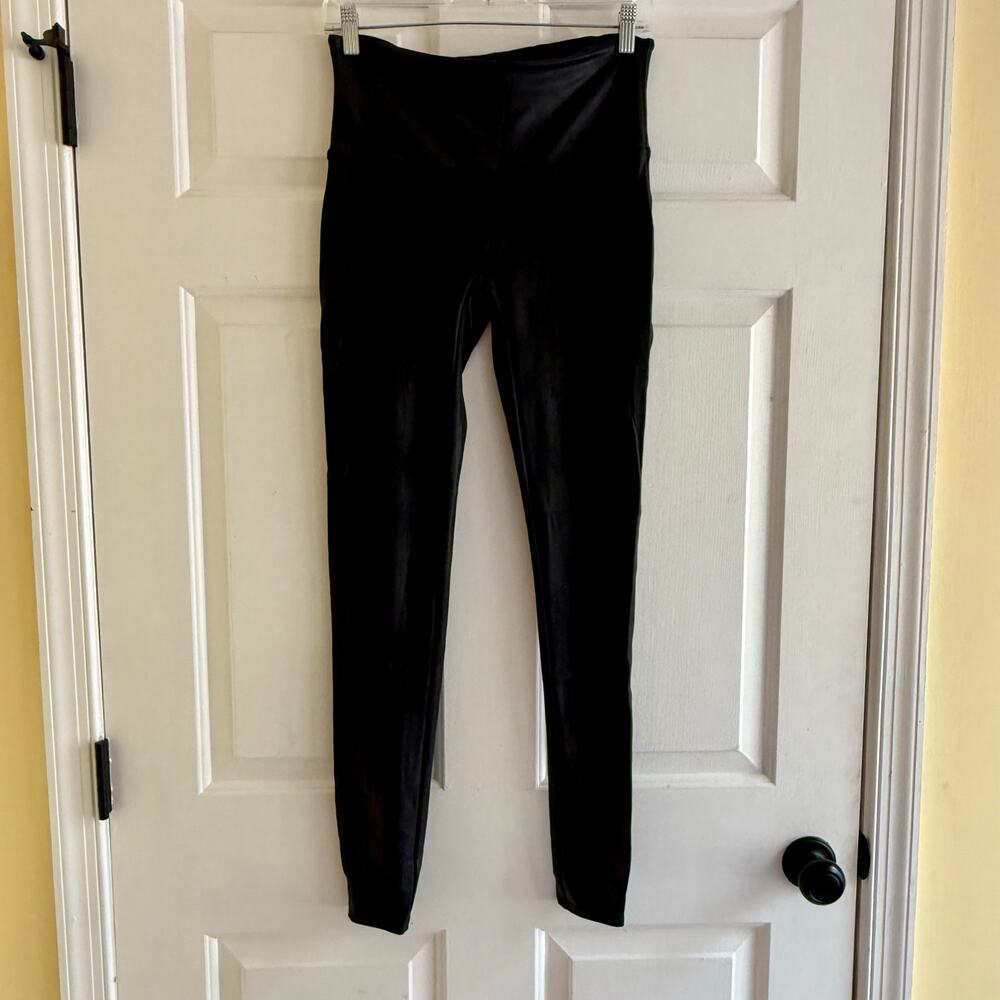 Spanx Faux Leather Pants Leggings Black Size XL